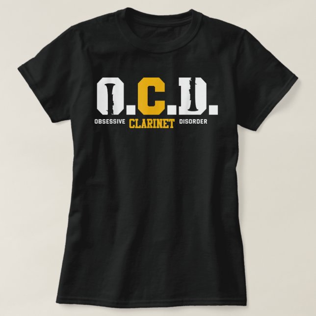 Clarinetist Funny Clarinet Player Joke Clarinet4 T Shirt (Design framsida)