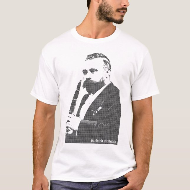 Clarinetist Richard Mühlfeld och Johannes Brahms T Shirt (Framsida)