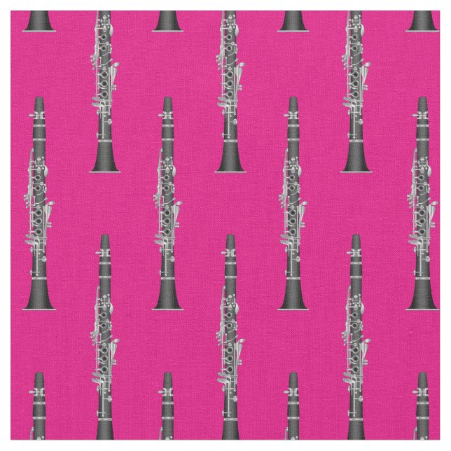 Clarinets Music Musician Room Decor Rosa Tyg (Närbild)