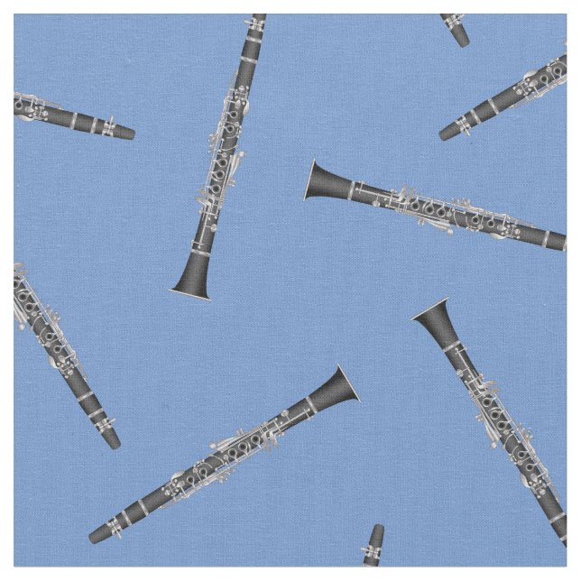 Clarinets Musiker Rumsdekan Blue Tyg (Närbild)