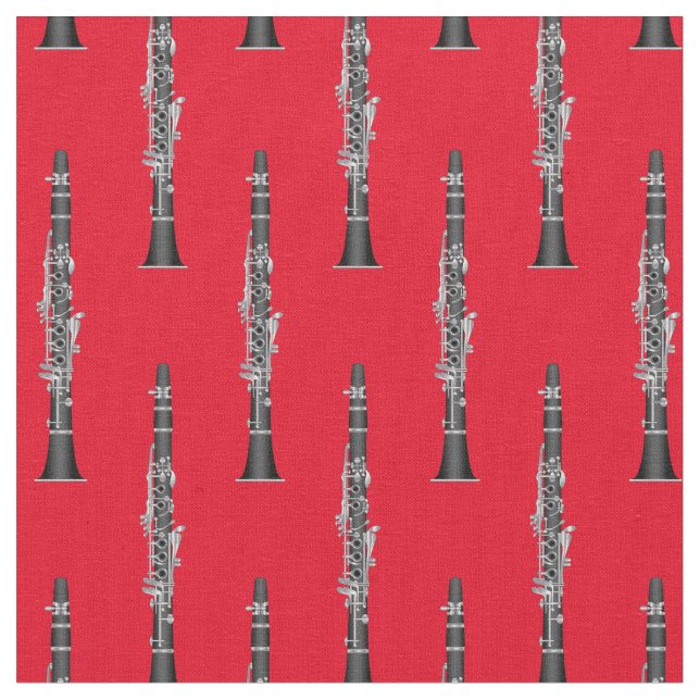 Clarinets Musiker Rumsdekan Red Tyg (Närbild)