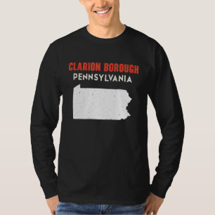 Clarion borough Pennsylvania USA State America Tra T Shirt