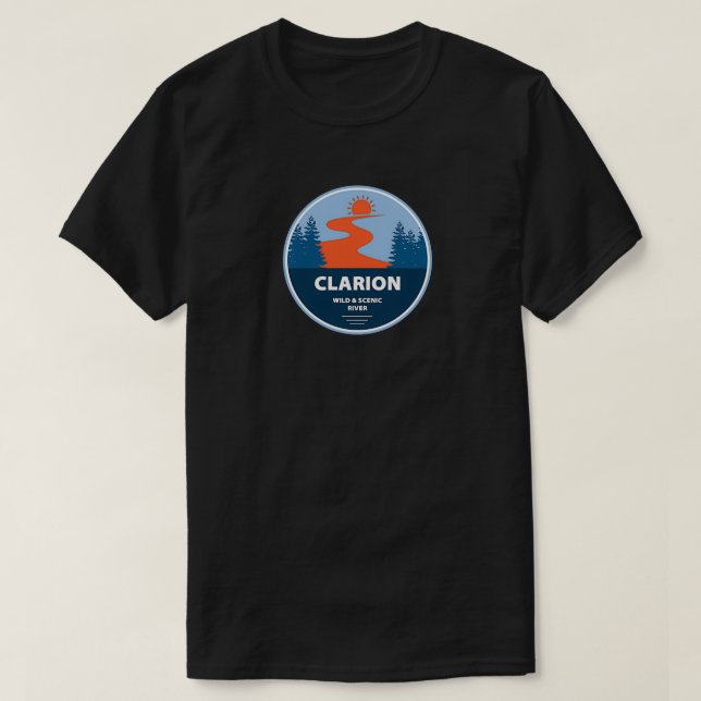Clarion-Vilden och floden Scenia T Shirt (Design framsida)