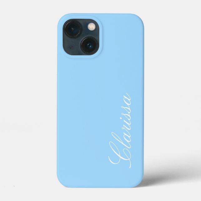 Clarissa - Vintage Blue, anpassa den, iphone case (Baksida)
