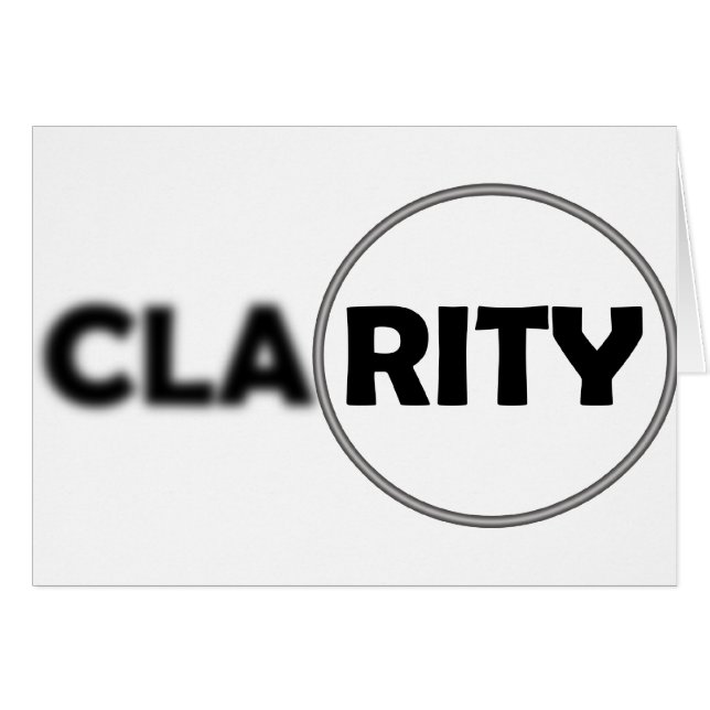 Clarity.png Hälsningskort (Framsidan Horizontal)