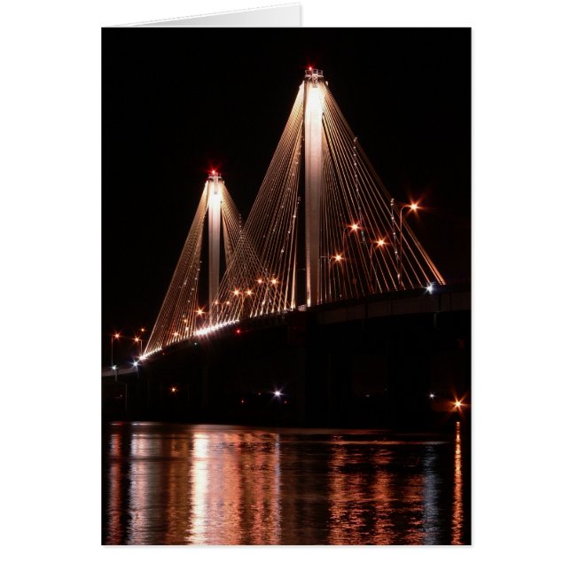 Clark Bridge, Alton, Illinois Hälsningskort (Framsidan)