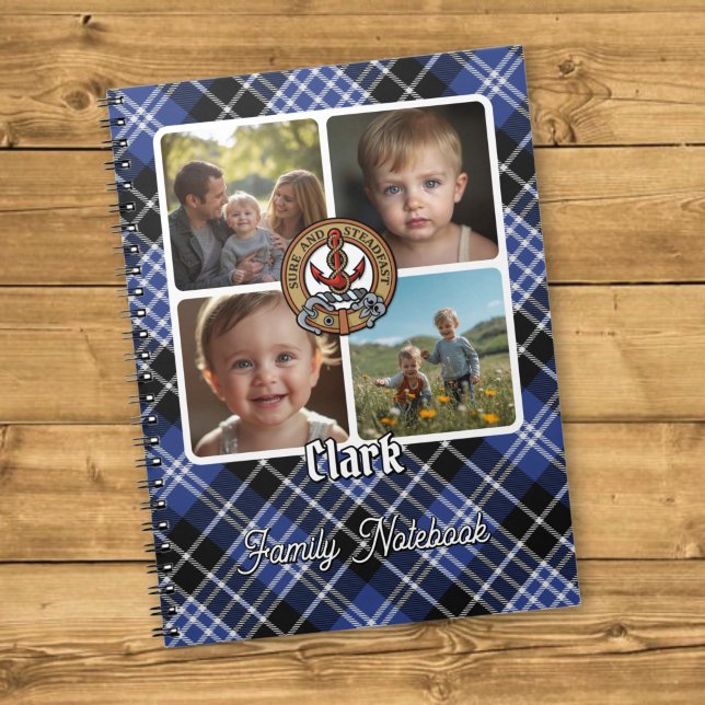 Clark Familjefotokollage Anteckningsbok (Skapare uppladdad)