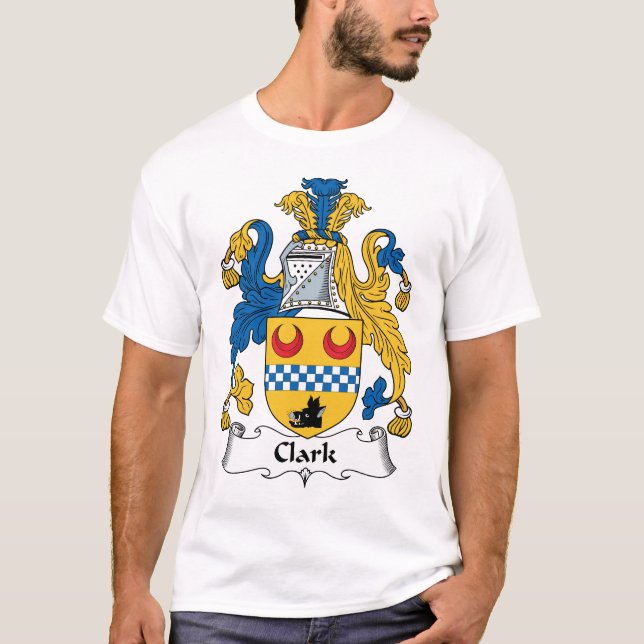 Clark familjvapensköld t-shirt (Framsida)