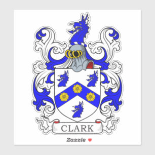 Clark Family Crest Klistermärken