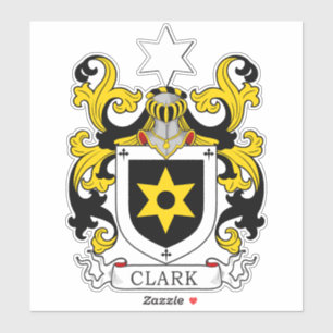 Clark Family Crest Klistermärken