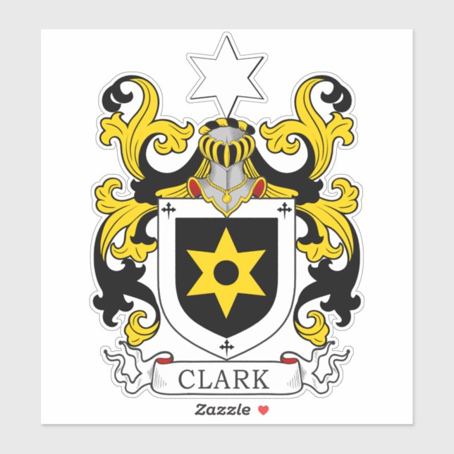 Clark Family Crest Klistermärken (Ark)