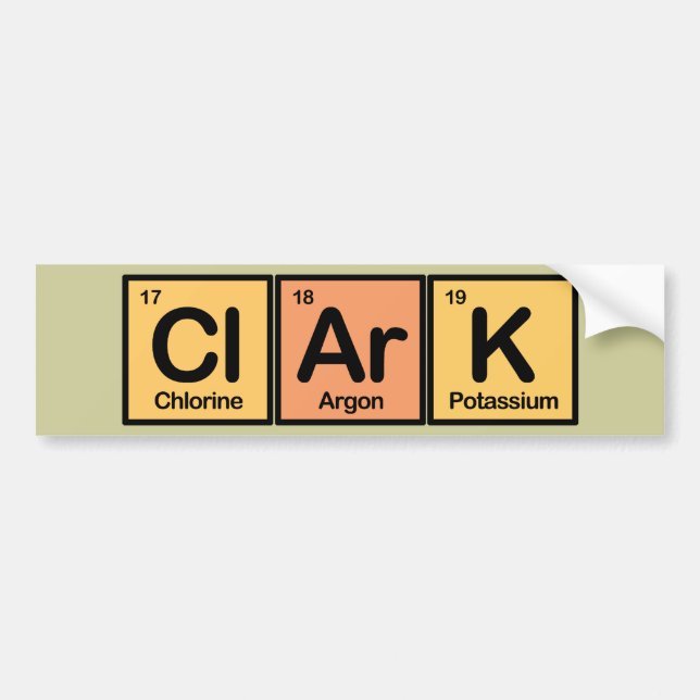 Clark gjorde av inslag bildekal (Framsidan)