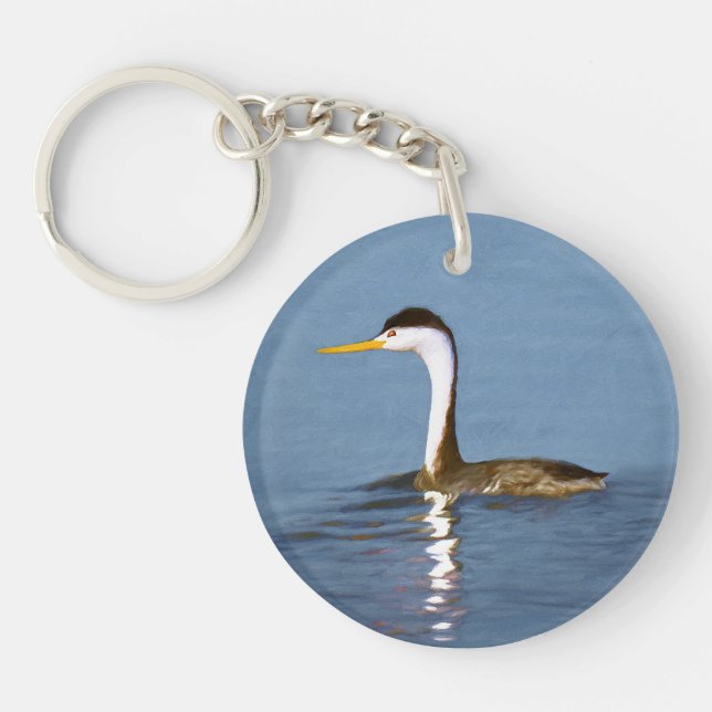Clark Grebe Painting - Original Bird Art (Framsidan)