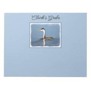 Clark Grebe Painting - Original Bird Art Anteckningsblock