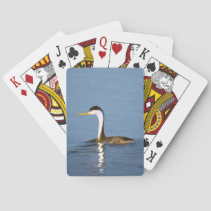 Clark Grebe Painting - Original Bird Art Casinokort