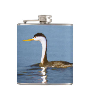 Clark Grebe Painting - Original Bird Art Fickplunta