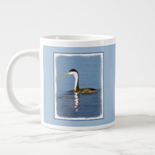 Clark Grebe Painting - Original Bird Art Jumbo Mugg