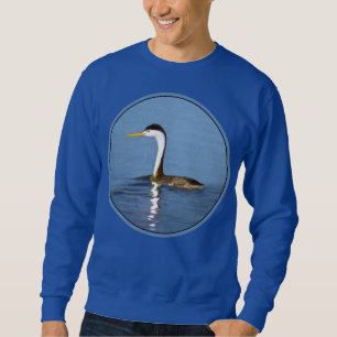 Clark Grebe Painting - Original Bird Art Lång Ärmad Tröja