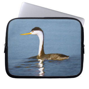 Clark Grebe Painting - Original Bird Art Laptop Fodral