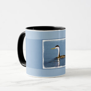 Clark Grebe Painting - Original Bird Art Mugg