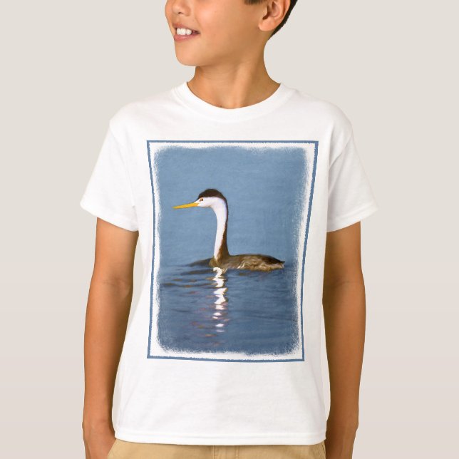 Clark Grebe Painting - Original Bird Art T Shirt (Framsida)