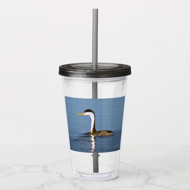 Clark Grebe Painting - Original Bird Art Take Away Mugg (Framsida)