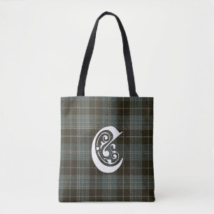 Clark Klan Tartan Monogram Tygkasse