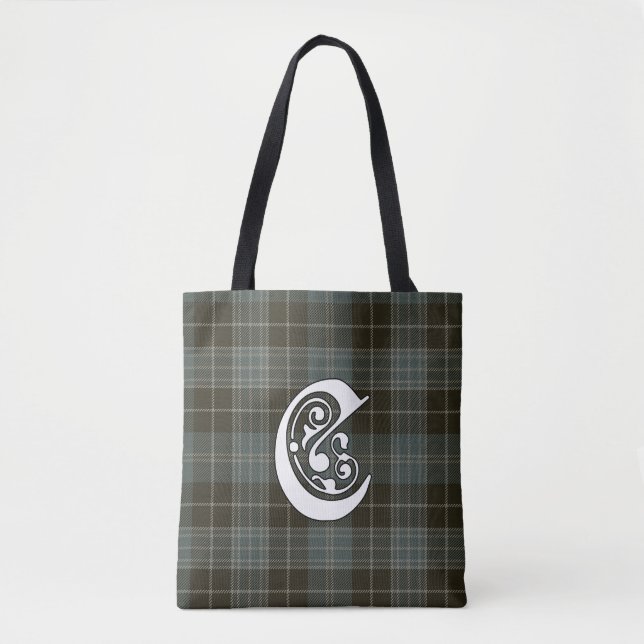 Clark Klan Tartan Monogram Tygkasse (Framsida)