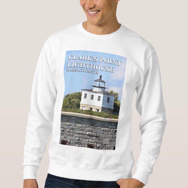 Clark Point fyr, Massachusetts Sweatshirt (Framsida)