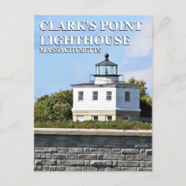 Clark Point Lighthouse, Massachusetts Postcard Vykort