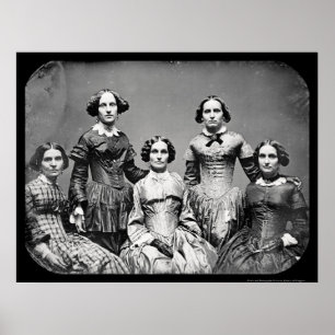 Clark Sisters Daguerreotype 1845 Poster