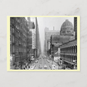Clark St., Chicago, Illinois Vintage Vykort