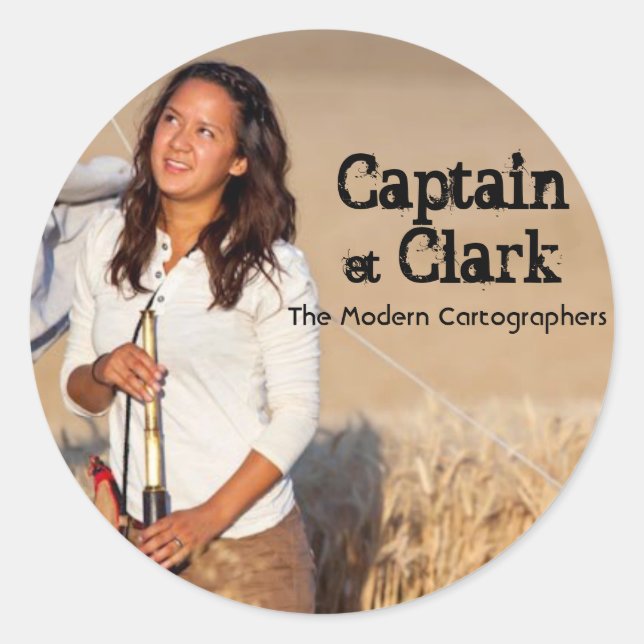 Clark Sticker Runt Klistermärke (Framsida)