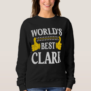 Clark Surname Funny Team Family Efternamn World's T Shirt