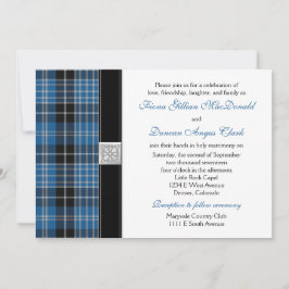 Clark Tartan Wedbjudande - mottagning Inbjudningar