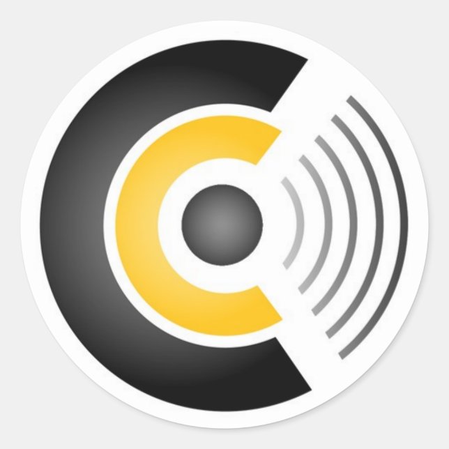 Clarkcast Stickers Runt Klistermärke (Framsida)