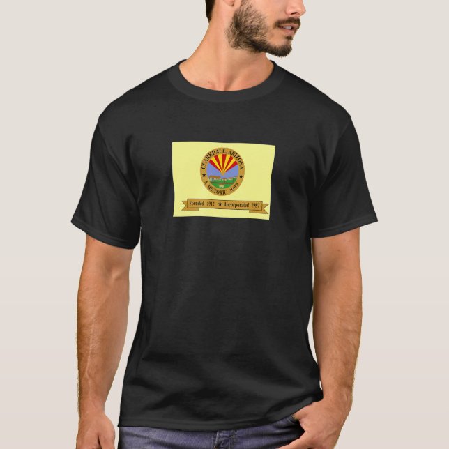 Clarkdale Arizona Flagga T Shirt (Framsida)