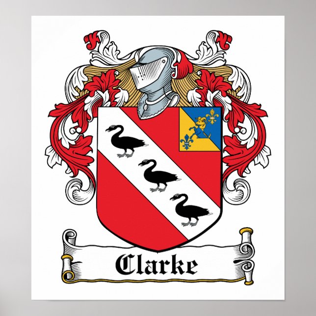 Clarke Family Crest Poster (Framsidan)