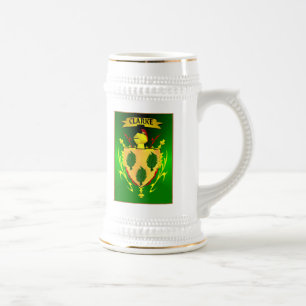 CLARKE IRLÄNDSK FAMILJ HERALDISK SHIELD/CREST SEJDEL