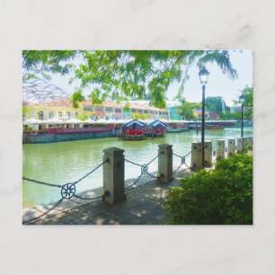 Clarke Quay Riverside Singapore-vykort Vykort