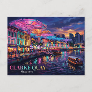 Clarke Quay Singapore Vykort