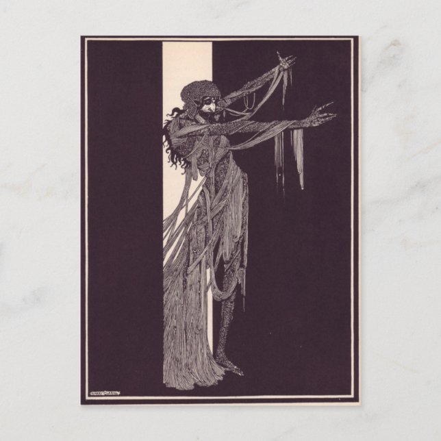 Clarke's Edgar Allan Poe Illustrations Vykort (Framsida)