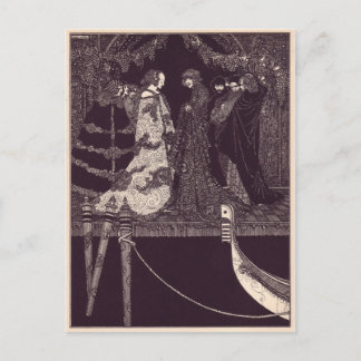 Clarke's Edgar Allan Poe Illustrations Vykort