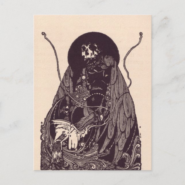 Clarke's Edgar Allan Poe Illustrations Vykort (Framsida)