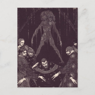 Clarke's Edgar Allan Poe Illustrations Vykort