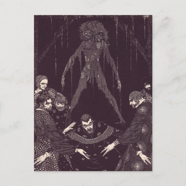 Clarke's Edgar Allan Poe Illustrations Vykort (Framsida)