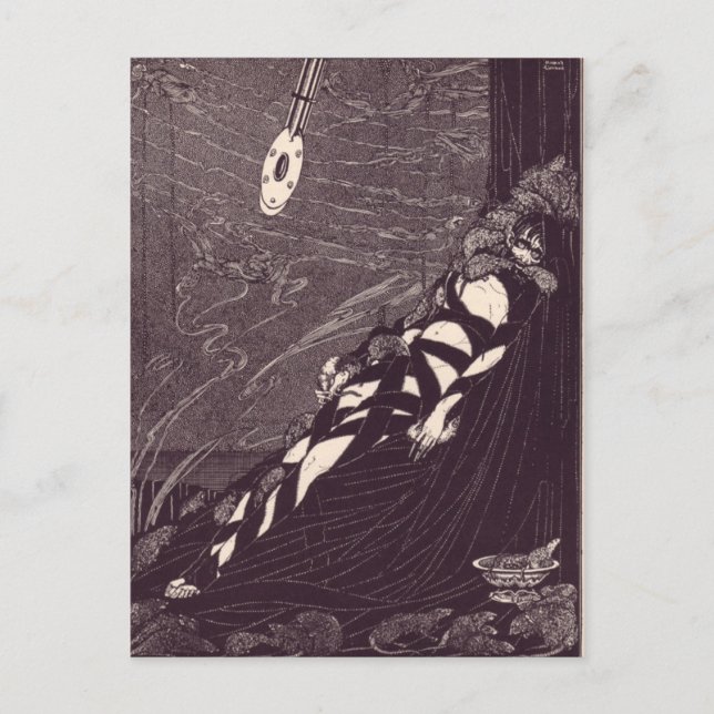 Clarke's Edgar Allan Poe Illustrations Vykort (Framsida)