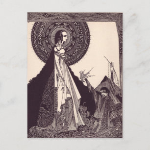 Clarke's Edgar Allan Poe Illustrations Vykort
