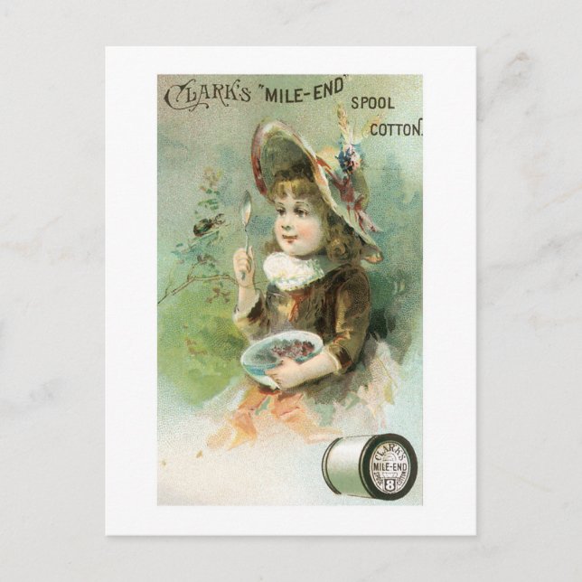 Clarks Mile End Spool Cotton (2) Vykort (Framsida)