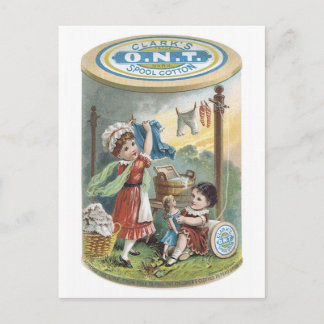 Clarks ONT Spool Cotton Vykort